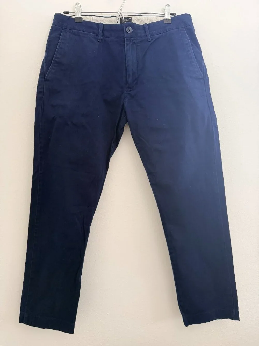 J.Crew 484 Slim Stretch Chino Pants Navy Blue W32 L32 Classic Preppy Mens